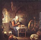 The Prayer of the Spinner by Gerrit Dou